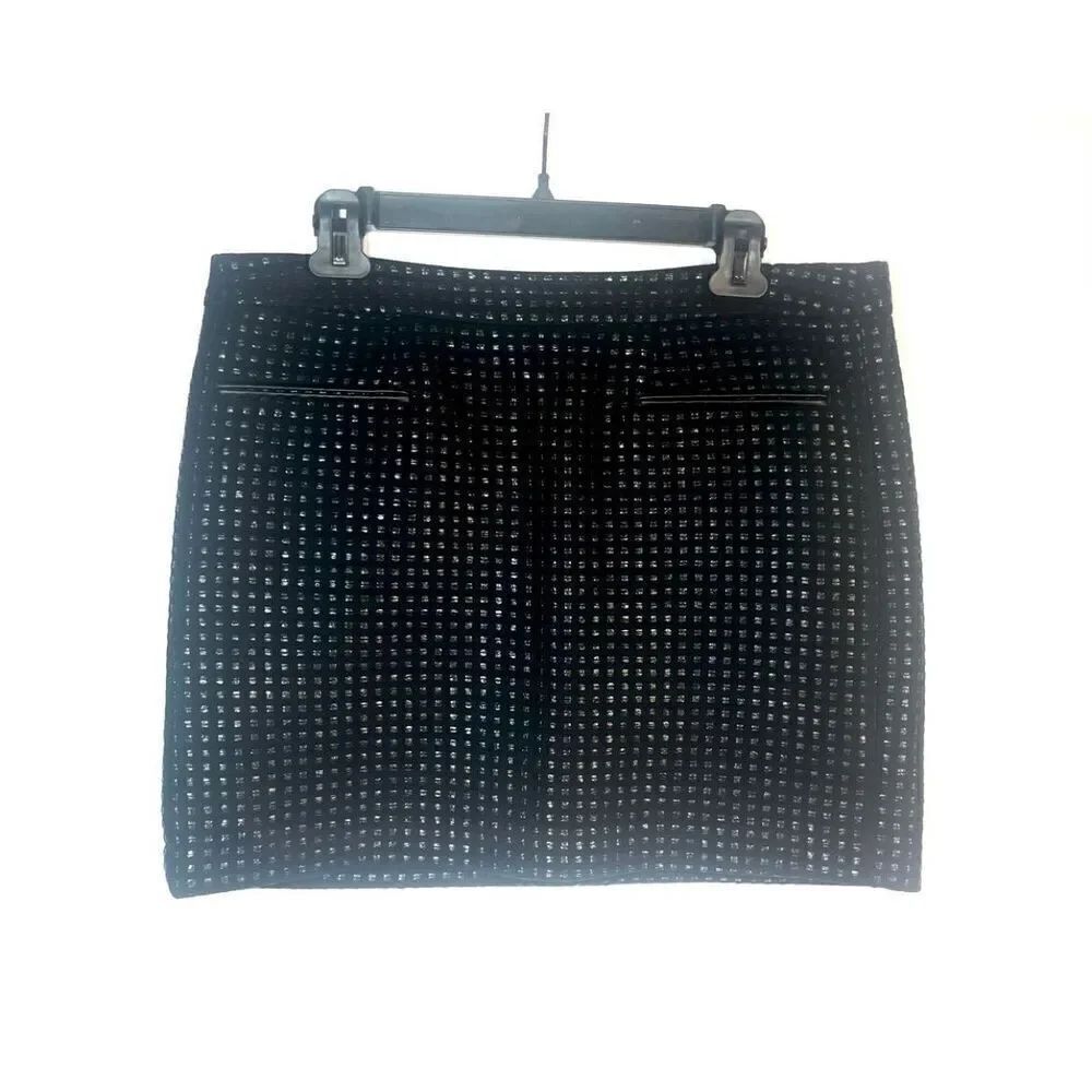 Gap Faux Leather Mini Skirt Checkered Women Size 10